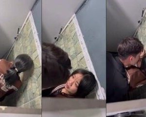 Cặp đôi đi họp lớp lén làm tình ở wc